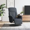 Sillón Reclinable Masaje | Sillón De Salón | Silla Con Reposapiés Terciopelo Gris Oscurocfw792835