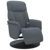 Sillón Reclinable Masaje | Sillón De Salón | Silla Con Reposapiés Terciopelo Gris Oscurocfw792835