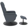 Sillón Reclinable Masaje | Sillón De Salón | Silla Con Reposapiés Terciopelo Gris Oscurocfw792836