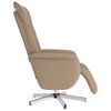 Sillón Reclinable Masaje | Sillón De Salón | Silla Reposapiés Cuero Sintético Capuchinocfw792853