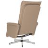 Sillón Reclinable Masaje | Sillón De Salón | Silla Reposapiés Cuero Sintético Capuchinocfw792853