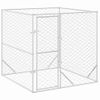 Perrera De Exterior | Jaula Para Perro | Parque Para Mascotas Acero Galvanizado Plateado 2x2x2 M Cfw783714