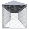 Perrera De Exterior | Jaula Para Perro | Parque Para Mascotas Con Tejado 760x190x225 Cm Cfw783756