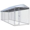 Perrera De Exterior | Jaula Para Perro | Parque Para Mascotas Con Tejado 760x190x225 Cm Cfw783756