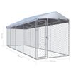 Perrera De Exterior | Jaula Para Perro | Parque Para Mascotas Con Tejado 760x190x225 Cm Cfw783756