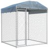 Perrera De Exterior | Jaula Para Perro | Parque Para Mascotas Con Toldo 193x193x225 Cm Cfw783757