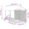 Perrera De Exterior | Jaula Para Perro | Parque Para Mascotas Con Toldo Acero Galvanizado Plata 2x6x2,5 M Cfw783771