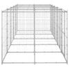 Perrera De Exterior | Jaula Para Perro | Parque Para Mascotas De Acero Galvanizado 12,1 M² Cfw783940