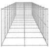 Perrera De Exterior | Jaula Para Perro | Parque Para Mascotas De Acero Galvanizado 24,2 M² Cfw783951