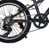 Bicicleta Infantil Aluminio 20” Umit 4motion Para Niños De 5 A 8 Años Color Negra Roja