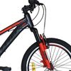 Bicicleta Infantil Aluminio 20” Umit 4motion Para Niños De 5 A 8 Años Color Negra Roja