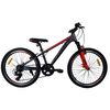 Bicicleta Infantil 24” Umit Cuadro Aluminio 7v Gris-rojo