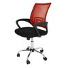 Sillas De Oficina Con Asiento Textil Color Rojo. Modelo Martina