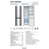 Frigorifico Combi Infiniton Fgc-a204bnf, 340 L, 200 Cm, No Frost Total, E, Inox