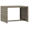 Tumbona De Jardín | Silla | Sillón Exterior 1 Ud Con Mesita Ratán Sintético Gris Cfw585038