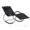 Tumbona De Jardín | Silla | Sillón Exterior Con Almohada Textileno Negro Cfw208191