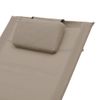 Tumbona De Jardín | Silla | Sillón Exterior Con Almohada Textileno Taupe Cfw382921