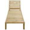 Tumbona De Jardín | Silla | Sillón Exterior Con Cojín Crema Madera De Pino Impregnada Cfw392486