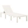 Tumbona De Jardín | Silla | Sillón Exterior Con Cojín Plástico Blanco Cfw706978