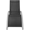 Tumbona De Jardín | Silla | Sillón Exterior De Aluminio Negro Cfw213736