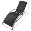 Tumbona De Jardín | Silla | Sillón Exterior De Aluminio Negro Cfw213736