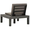 Tumbona De Jardín | Silla | Sillón Exterior De Jardin Con Cojín Plástico Gris Antracita Cfw470112