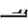 Tumbona De Jardín | Silla | Sillón Exterior Con Cojín Ratán Sintético Negro Cfw800319