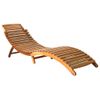 Tumbona De Jardín | Silla | Sillón Exterior De Madera Maciza De Acacia Marrón Cfw268948