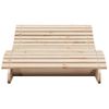 Tumbona De Jardín | Silla | Sillón Exterior De Madera Maciza De Pino 205x80x31,5 Cm Cfw493444