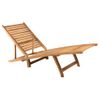 Tumbona De Jardín | Silla | Sillón Exterior De Madera Maciza De Teca Cfw955720