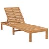 Tumbona De Jardín | Silla | Sillón Exterior De Madera Maciza De Teca Cfw951802