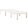 Tumbona De Jardín | Silla | Sillón Exterior De Plástico Blanco Cfw858460