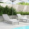 Tumbona De Jardín | Silla | Sillón Exterior De Polipropileno Gris 159x57x83,5 Cm Cfw647473