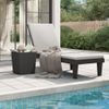 Tumbona De Jardín | Silla | Sillón Exterior De Polipropileno Negro 155x58x83 Cm Cfw500878