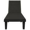 Tumbona De Jardín | Silla | Sillón Exterior De Polipropileno Negro 155x58x83 Cm Cfw500878