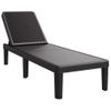 Tumbona De Jardín | Silla | Sillón Exterior De Polipropileno Negro 159x57x83,5 Cm Cfw794065