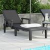 Tumbona De Jardín | Silla | Sillón Exterior De Polipropileno Negro 159x68x83,5 Cm Cfw417852