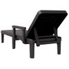 Tumbona De Jardín | Silla | Sillón Exterior De Polipropileno Negro 159x68x83,5 Cm Cfw417852