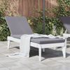 Tumbona De Jardín | Silla | Sillón Exterior De Pp Blanco 186x60x29 Cm Cfw755989