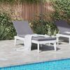 Tumbona De Jardín | Silla | Sillón Exterior De Pp Blanco 186x60x29 Cm Cfw755989