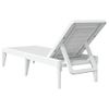 Tumbona De Jardín | Silla | Sillón Exterior De Pp Blanco 186x60x29 Cm Cfw755989