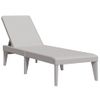 Tumbona De Jardín | Silla | Sillón Exterior De Pp Gris 186x60x29 Cm Cfw414731