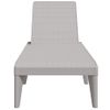 Tumbona De Jardín | Silla | Sillón Exterior De Pp Gris 186x60x29 Cm Cfw414731