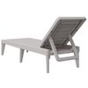 Tumbona De Jardín | Silla | Sillón Exterior De Pp Gris 186x60x29 Cm Cfw414731