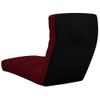 Tumbona De Jardín | Silla | Sillón Exterior De Suelo Plegable De Cuero Sintético Rojo Vino Tinto Cfw811445