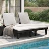 Tumbona De Jardín | Silla | Sillón Exterior Doble De Polipropileno Negro 155x138x83 Cm Cfw915479