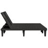 Tumbona De Jardín | Silla | Sillón Exterior Doble De Polipropileno Negro 155x138x83 Cm Cfw915479