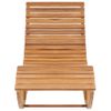 Tumbona De Jardín | Silla | Sillón Exterior Mecedora De Madera De Teca Maciza Cfw858466