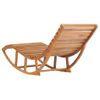 Tumbona De Jardín | Silla | Sillón Exterior Mecedora De Madera De Teca Maciza Cfw858466