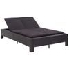 Tumbona De Jardín | Silla | Sillón Exterior Para 2 Personas Con Cojín Ratán Sintético Negro Cfw754687